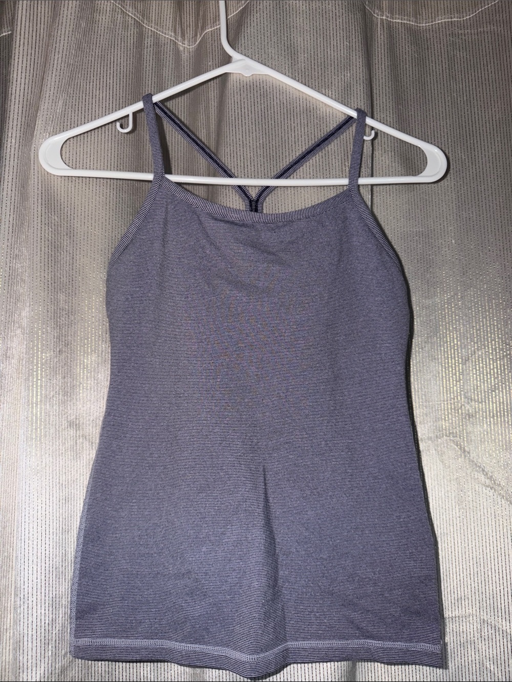 lululemon athletica Heathered Slate Blue Strappy Tank